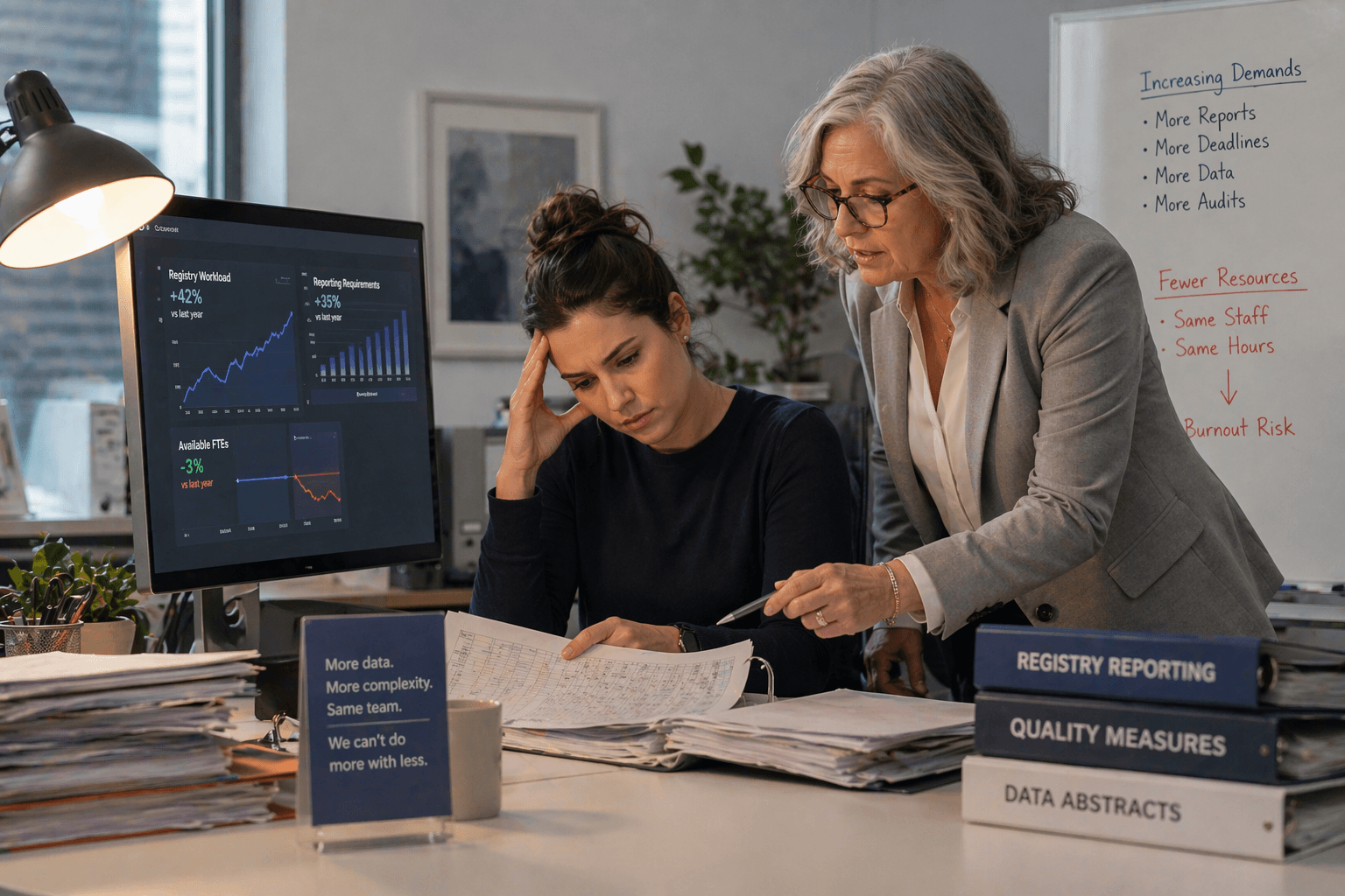 The registry workload is growing. Your team shouldn't have to absorb it alone.